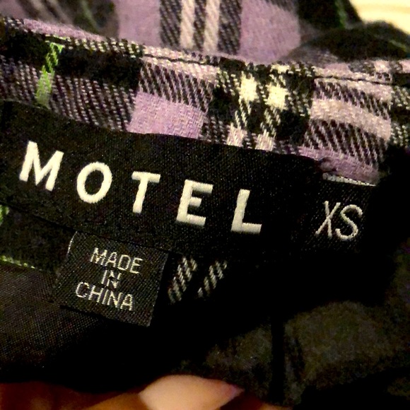 MOTEL ROCKS plaid mini skirt - Picture 6 of 6